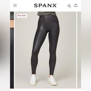 spanx leather leggings